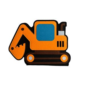 Baby Cloth Book for Cartoon Bus Excavator Fire Truck Busy Board Preschool Learning Toys Portable Foldable Felt Material 30x30x5cm
