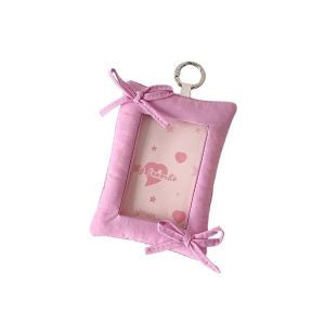 MKEB ของตกแต่งแขวน ที่ใส่โฟโต้การ์ดเกาหลี โบว์ พร้อมพวงกุญแจ กล่องป้องกันการ์ด หวาน บัตรภาพศิลปิน ตัวป้องกันการ์ดไอดอล เพื่อนนักเรียน