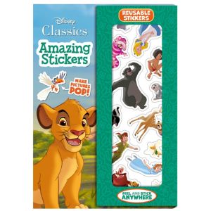 Disney Amazing Stickers Book For Kids To Decorate With Reusable Stickers & Amazing Scenes