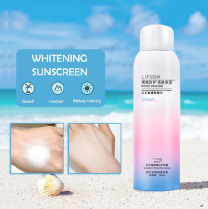 Whitening Protection Sunscreen Spray UV Sunblock Protection Cream Waterproof Sweat-proof Sunscreen Moisturizer For Isolation Body & face 150ml Moisturizer Whitening Sunscreen Spray Isolation UV Protection Spray Sunblock Moisturizing Spray 防晒喷雾 防曬噴霧