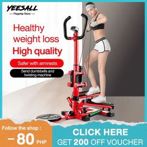 Yeesall New style Multi-function Home exercise machine Step stepper for girls who love to exercise. Weight loss machine Cardio exercise machines sports origin mountain climbing Pedal Fitness equipment，Multiple styles to choose（same day delivery)