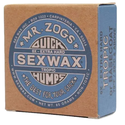 Mr Zogs Sex Wax Quick Humps Surf Wax Tropical 6x Extra Hard แว๊กซ์สำหรับกระดานโต้คลื่น