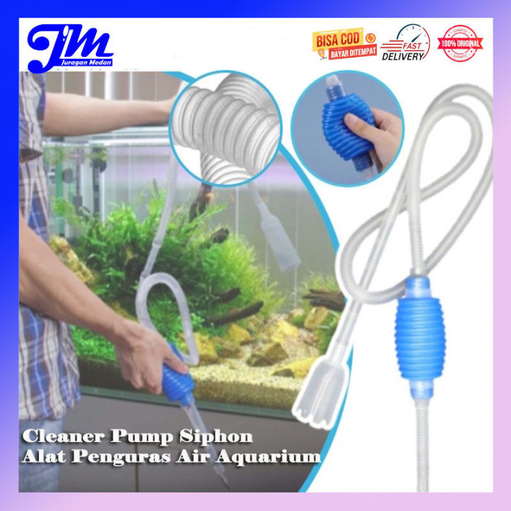 Alat Penguras Air Aquarium Cleaner Pump Siphon Manual Selang