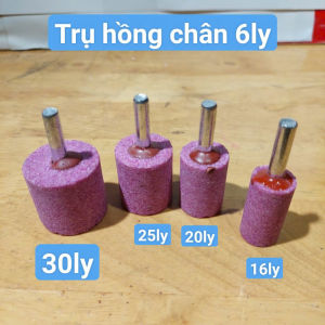 Trụ mài hồng đủ size 16/20/25/30ly chân 6ly đá mài hình Trụ mài đa năng mài đánh bóng mài lốp xe kim loại inox  nhôm gỗ .... dùng cho máy khoan cầm tay - Cửa Hàng Nam