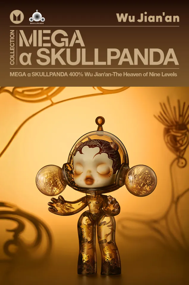 POP MART MEGA α SKULLPANDA 400% Wu Jian'an-The Heaven of
