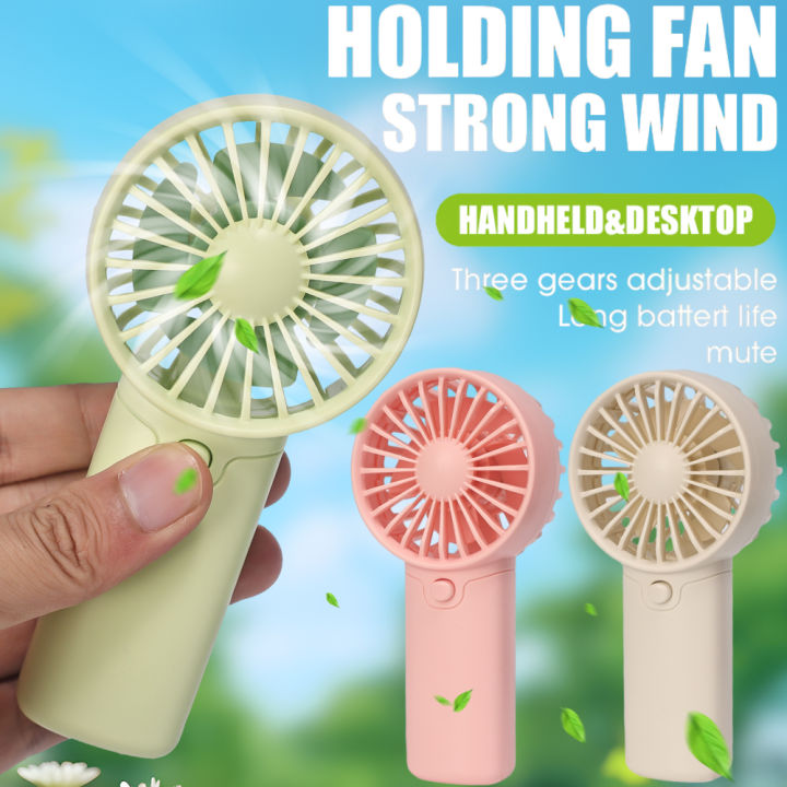 2024 New Handheld Charging Fan Cartoon Cute Student Charging Small Fan ...