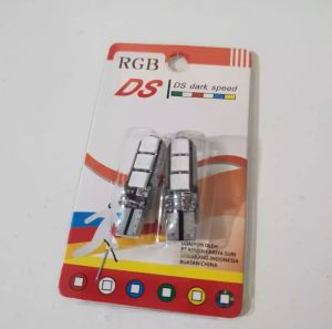 Promo 1 Pasang Lampu Senja / Lampu Sein Colok Jelly Led Rgb Rainbow / Lampu Sen Jelly 4468 Arus 12 Volt Universal Semua Motor - TPV