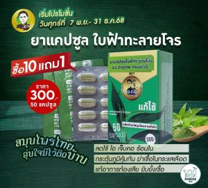 Y11040 (Y11040C) ฟ้าทะลายโจร อจ.ปานเทพ 50 แคปซูล ซื้อ 10 กล่อง แถม 1 กล่อง