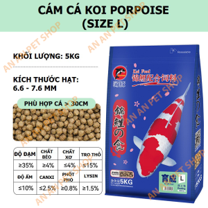 🐟 Cám Cá Koi PORPOISE – Thức Ăn Dinh Dưỡng Cao Tăng Trưởng Nhanh – Không Đục Nước! 🌊