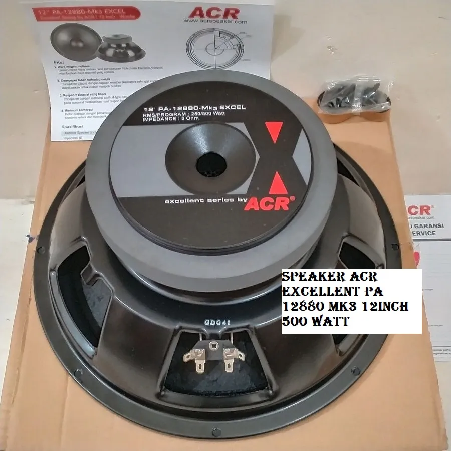 Speaker ACR Excellent PA 12880 MK3 12inch 500 Watt Kualitas Bagus