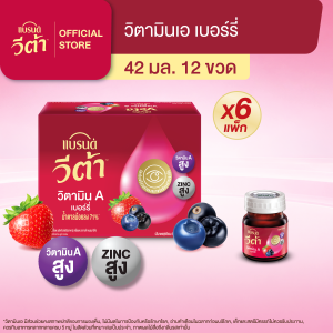 แบรนด์ วีต้า วิตามินเอ เบอร์รี่ 42 มล. แพค 12 ขวด x 6 แพค (72 ขวด) (ยกลัง)
