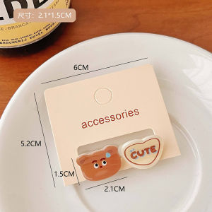 กิ๊บติดผมสีลูกกวาด2ชิ้นสำหรับเด็กผู้หญิงแนวแฟชั่นนางฟ้าแสนน่ารักสำหรับเป็นของขวัญของเด็กนักเรียนหญิง