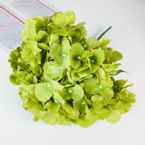 Bunga Premium Hortensia Hydrangea HK Cabang 5 Panjang 48 cm Diamater Bunga Artificial -  Bunga Hias Plastik Import - Dekorasi Pelaminan - Hiasan Bunga Mawar Rose Plastik
