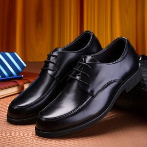 2024 New Spring and Autumn Mens Business Leather Shoes 46 Round Toe Lace-up Casual Formal Single Leather Shoes Work Shoes Large Size 47
