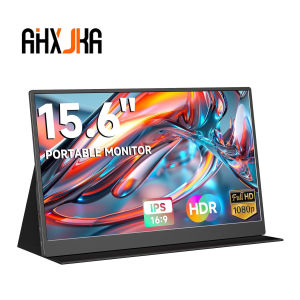AHXJKA Portable Monitor 23.8/21.5/17.3/15.6/14/11.6" FHD 1080P IPS 60Hz/100Hz/144Hz 72% & 100% sRGB Ultra Slim Gaming Display for Laptop PS3 Switch MacBook