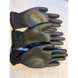 (10คู่/139บ.)ถุงมือเคลือบ PU สีดำ เคลือบเต็มฝ่ามือ