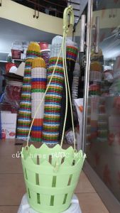 combo 5 chậu nhựa trồng lan siêu đẹp phi 20 - tặng kèm dây treo.