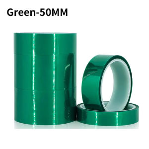 Green Pet Tape 33m High Temperature Heat Resistant Pcb Solder Plating Shield Insulation Protection