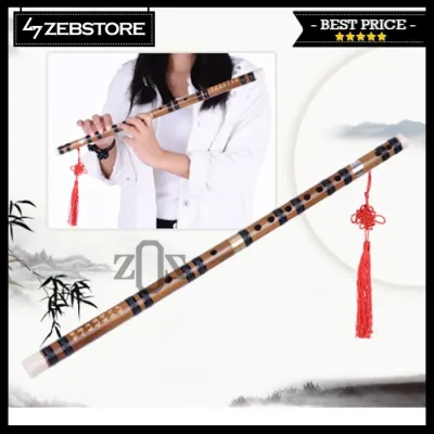 Seruling Suling Flute Bamboo Bambu Dizi Tradisional China Set
