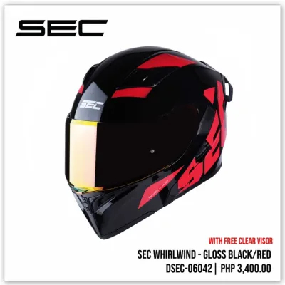SEC Whirlwind Modular Helmet Sec w/ Spoiler Visor