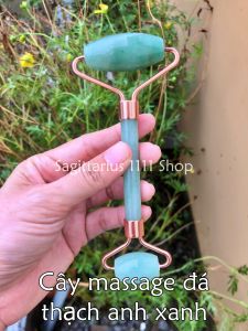 Cây lăn massage mặt đá thạch anh mát lạnh tự nhiên