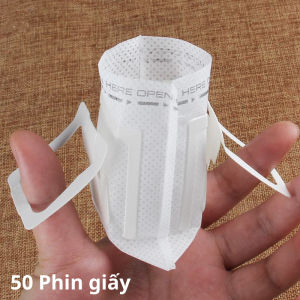 [50 cái]  Phin giấy pha cà phê / túi lọc cà phê / phin pha cà phê đi du lịch -  tiện dụng chiết xuất nhanh ESTLA