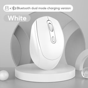 🇸🇬 [In Stock]Wireless Mouse Bluetooth/2.4Ghz Receiver Optical Adjustable Silent usb Rechargeable for Laptop notebook 蓝牙鼠标