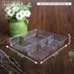 Mika Tray Bento Sekat 5 Isi 25 Pcs MBS-5i Amaris Packaging