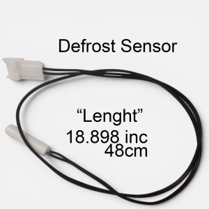 Defrost Sensor For Panasonic with 18.898 inch cable length for refrigeration systems.
