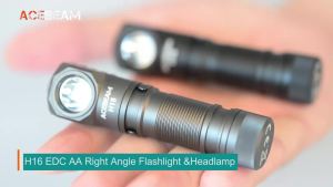 ACEBEAM High CRI LED Headlamp H16 Super Lightweight Rechargeable EDC Flashlight For Camping Working with Wide Voltage(1.2–4.2V)