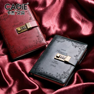 B6 Vintage flower cover Diary Notebook with Password Lock Journal Notepad Travel Sketchbook Agenda Planner Organizer Note Book for School Office Retro CodeBook Hand account book