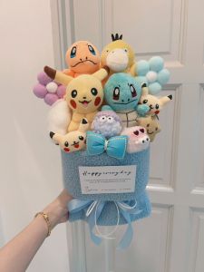 🇲🇾Ready Stock Pokemon Pikachu/Squirtle/Charmander/Psyduck/SpongeBob/PatrickStar Bouquet