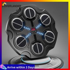 Music Boxing Machine with Rhythm Lights & Gloves Wall Mount for Home Office Gym