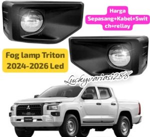 FOGLAMP  FOG LAMP LAMPU KABUT LAMPU TEMBAK MITSUBISHI TRITON L200 DOUBLE KABIN 2024 2025 2026 2027 BOLAMP LED HARGA SEPASANG