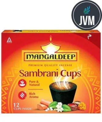 Mangaldeep Sambrani Cups 12 Pcs 90g
