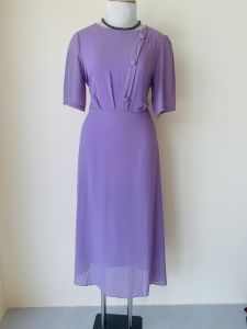 (VT) XẢ KHO - Đầm Quý Bà Sang Trọng Cao Cấp Vải Voan Chiffon Bigsize Thoải Mái Quý Phái Đa Dụng Cho Trung Niên m573
