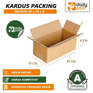 DAILY PACK / KARDUS PACKING / BOX POLOS / DUS PACKING POLOS UKURAN 20X10X8
