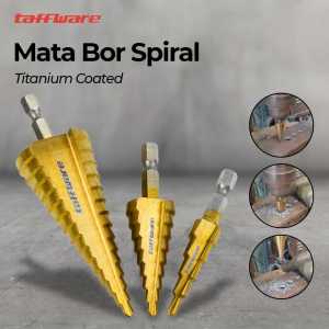 MATA BOR PAGODA BESI BAJA PLAT SPIRAL TITANIUM 3PCS