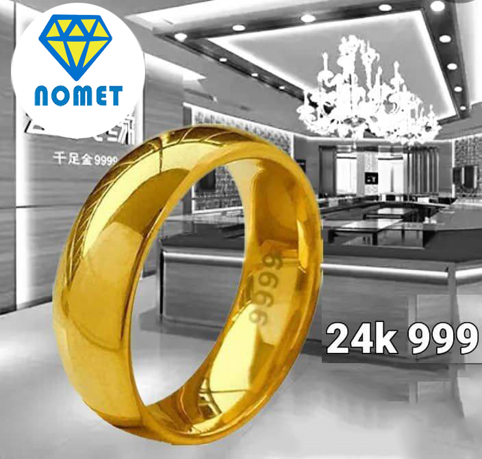 【Hot Sale+24Hours Deliver】24K Gold 999 Text Smooth K Gold Ring Opening  Adjustable Ring Lazada PH