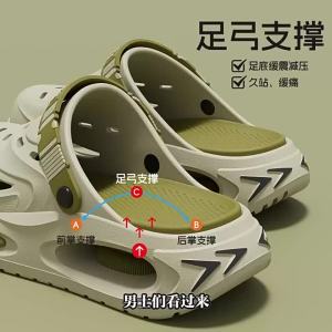 EVA Operating Room Slippers For Men Fashionable New Summer Outdoor Clogs Odor-Resistant Non-Slip Arch Support