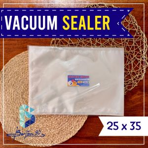 Plastik Vacuum Sealer Bening Isi 50 Pcs Non Emboss – Plastik Vakum Makanan Kuat & Rapi