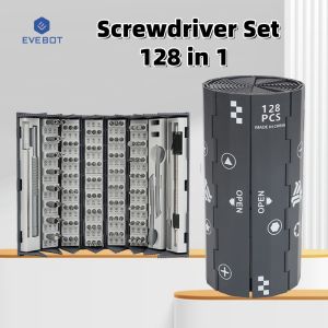 EVEBOT 128in1 Multifunctional Precision Screwdriver Set，With Built-In Magnetizer & Bending Hose 128 Models Of Drill Bits，For Repair Of Phone、Computer、Camera、Glasses Etc