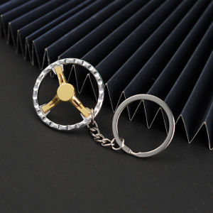 LZD Hot Sale momo sparco Racing Comition Three Steering Wheel Shape Keychain Creative Model