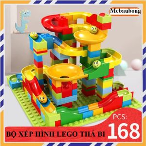 Đồ Chơi Xếp Hình Cầu Trượt Thả Bi 168 Chi Tiết - Đồ Chơi Trẻ Em Thông Minh Cho Bé Thoả Sức Sáng Tạo Có Thể Ghép 2-3 Bộ Với Nhau Thành Bộ Cầu Trượt To