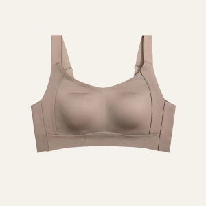 Womens seamless fullcup bra large breasts show small collect side breasts lock fat rabbit ears bra