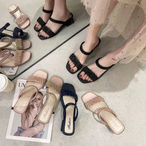 EKS SHOP ขายดี 602 # รองเท้าแตะแฟชั่นผู้หญิงรองเท้าแตะทุกแบบพื้นกันลื่นนุ่มขนาดมาตรฐาน: 36-40 รองเท้าแตะรองเท้าส้นสูงรองเท้าส้นแบนsandals High heels