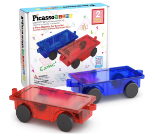 Picasso Tiles 2 Piece Car Truck Magnetic compatible with all brand