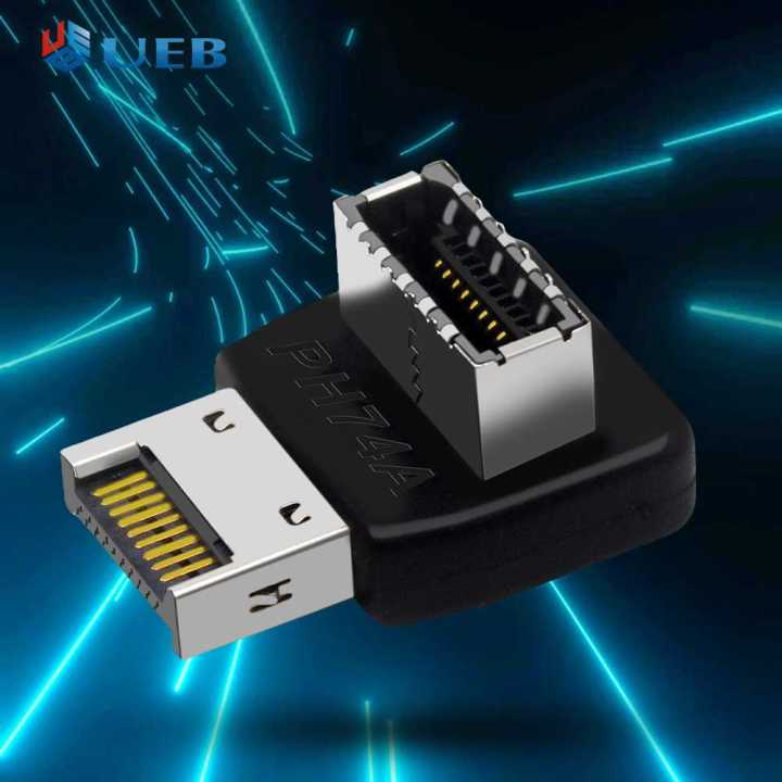 USB 3.1 Type E 90 Degree Converter Front TYPE C Socket Vertical Type E