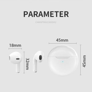 Tai nghe bluetooth tws Pro 6 G01 không dây mini âm thanh hifi cảm ứng thông minh phong cách thể thao