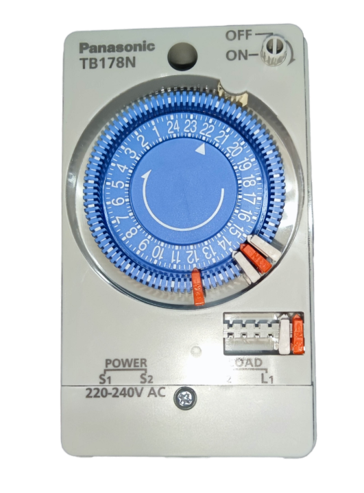 Timer Switch 220V 60HZ ( Panasonic) TB178N, 24 Hours Timer Switch 15A